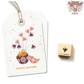 cats on appletrees ミニスタンプ☆可憐な花 花 植物(Blüte 35)☆木製 プレゼント クラフト 雑貨 保育園 幼稚園 先生【メール便発送可】
