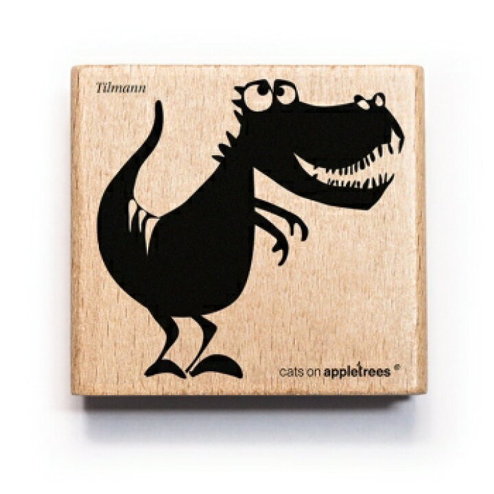 楽天市場 Cats On Appletrees スタンプ ティラノサウルス 右向き 大 恐竜 肉食恐竜 Tilmann The Tyrannosaurus 木製 プレゼント クラフト 雑貨 保育園 幼稚園 先生 メール便発送可 ｐｉｐｐｙ ２号店