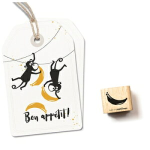 cats on appletrees スタンプ☆バナナ 果物 フルーツ(BANANA)☆木製 プレゼント クラフト 雑貨 保育園 幼稚園 先生【メール便発送可】