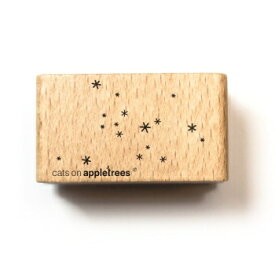cats on appletrees スタンプ☆雪の結晶 スター 星 パターン （Snow Flurry）☆木製 プレゼント クラフト 雑貨 保育園 幼稚園 先生【メール便発送可】