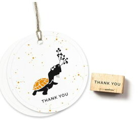 cats on appletrees スタンプ☆サンキュー 英字(Thank You 3)☆木製 プレゼント クラフト 雑貨 保育園 幼稚園 先生【メール便発送可】
