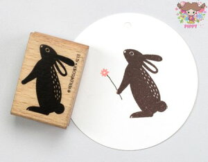 Perlenfischer スタンプ☆立つうさぎ ウサギ 動物(HASE STEHEND)☆木製 プレゼント クラフト 雑貨 保育園 幼稚園 先生【メール便発送可】