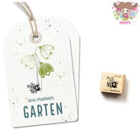 cats on appletrees ミニスタンプ☆ミツバチ みつばち 蜂 昆虫(Bee Erhard)☆木製 プレゼント クラフト 雑貨 保育園 幼稚園 先生【メール便発送可】