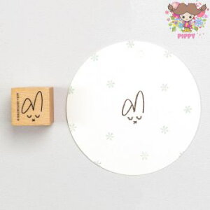 Perlenfischer スタンプ☆Bunny floppy ear☆うさぎ ウサギ 垂れ耳 バニー 動物木製 プレゼント クラフト 雑貨 保育園 幼稚園 先生【メール便発送可】