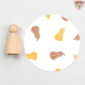 Perlenfischer 可愛いコーン型スタンプ（L）☆Butternut Kürbis☆バターナッツかぼちゃ 野菜木製 プレゼント クラフト 雑貨 保育園 幼稚園 先生【メール便発送可】
