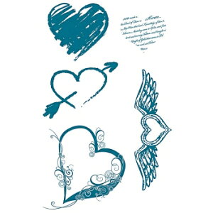 RICO DESIGN VRX^v NAX^vn[g`[t 5ށiSILIKONSTEMPEL HERZEN 5 MOTIVEjVR v[g Ntg G݁y[֔z XPW[ 蒠