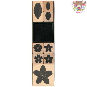 RICO DESIGN �X�^���v8����Z�b�g���X�^���v�Z�b�g ������ ������ ���iStamp set Sakura Sakura FSC 100%�j���y��z�ւ̂ݔ����z�ؐ� �N���t�g �G�� �ۈ牀 �c�t�� �q��