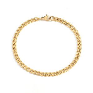 �y�ő�2,000�~OFF�z Flat Link ( �약 ) �`�F�[�� �u���X���b�g 16.5cm 18cm 19cm �L���[�o�`�F�[�� 316L �T�[�W�J�� �X�e�����X �����A�����M�[�Ή� ���f�B�[�X �����Y �V���v�� ���ɗD���� �S�[���h �V