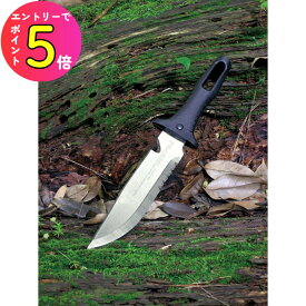 [エントリーでP+5倍] アウトドア キャンプ バトニングナイフ レジャーナイフ 片刃 日本製 仁作 NO.811 陸刀S(リクカタナS) 枝打ち 枝切り 藪漕ぎ 鉈 鋸 ダイビング サバイバル 穴掘り 山菜取り 富田刃物 | レジャー 登山 山登り バーベキュー BBQ ハイキング