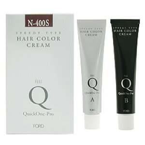 色問わず計5本購入ごとにタオル1枚&イヤーキャップ5組(10枚)プレゼント フォードヘア化粧品 トリートメントヘアカラー クイックワンプロN-400S(医薬部外品)