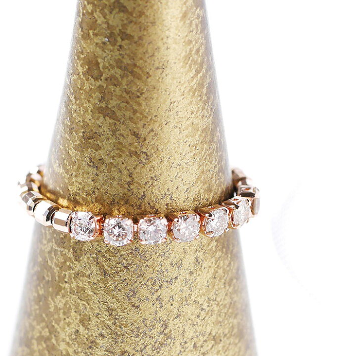 楽天市場】ストレッチリング K18PG ダイヤ 計0.3ct リング レディース 