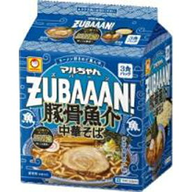 東洋水産 マルちゃん ZUBAAAN！（ズバーン） 豚骨魚介中華そば 3食×9袋