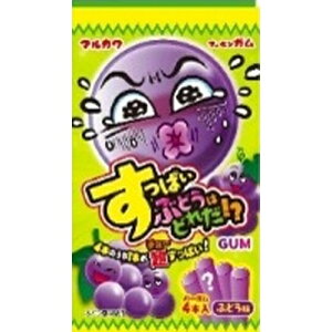丸川製菓 すっぱいぶどうはどれだガム 20個