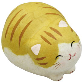 ちぎり和紙 にっこり丸猫 トラ猫手作りちぎり和紙細工 猫の人形・ネコの置物・ねこの和雑貨
