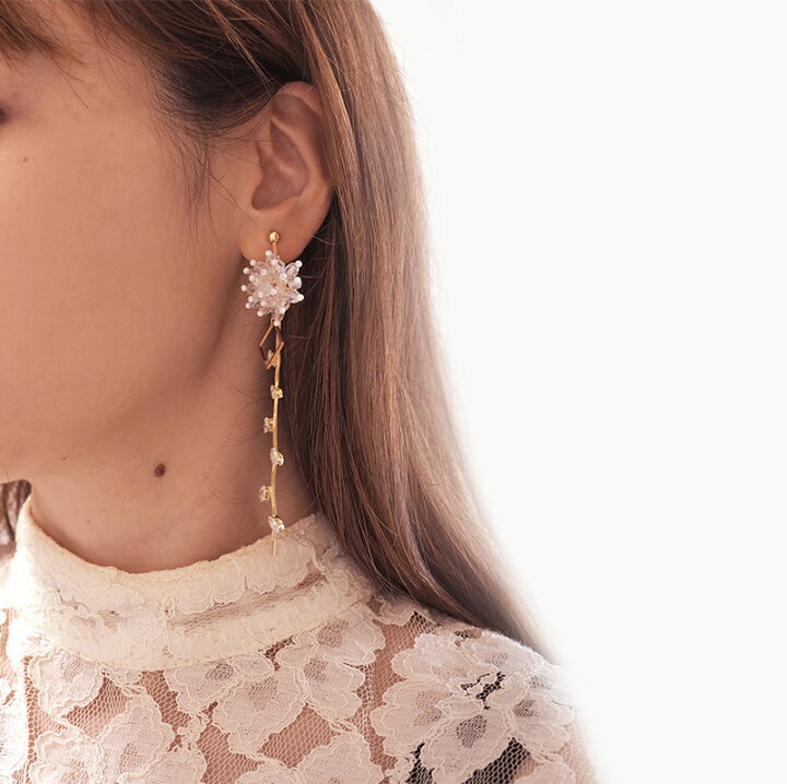 楽天市場 2個 つぶつぶビーズb アクセサリーパーツ フラワー キラキラ 花 ピアス イヤリング アクセサリー ハンドメイド パーツ クリスタル ネックレス クリア グレー 白 透明 問屋 手芸用リボンのお店 Ponz Shop