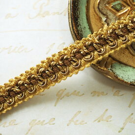 ループラインブレードリボンD（イエロー＆ブラウン）幅1.5cmカルトナージュ 手作り 手芸 ハンドメイド アクセサリー おすすめ 問屋　黄色　茶色　カバードクロスヘアゴム 商用★