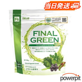 ファイナルグリーン ファインラボ ファイン・ラボ ファイナル グリーン MAX2 300g 送料無料 野菜 乳酸菌 手軽 FLGR ダイエット 明日葉 ケール モリンガ クロレラ イヌリン 難消化デキストリン サイリウム アサイー ビフィズス菌 ちゃぴさん 女性 サプリメント