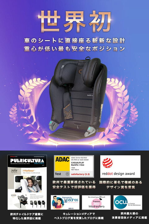 楽天市場】ジュニアシート ISOFIX 対応 R129 PLAY Backfix 
