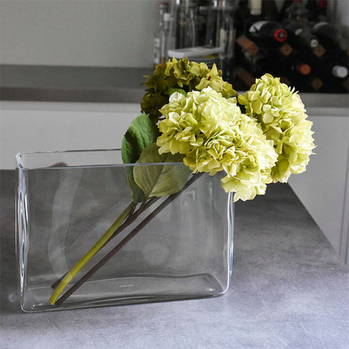 楽天市場 花器 フラワーベース ガラス レクタングル 単品ベース W30 造花 Prima 花瓶 おしゃれ 角型 シンプル cm インテリア 玄関 リビング ダイニング プレゼント ギフト Prima Greenpark