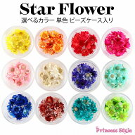 スターフラワー ミニ ビーズケース入り 単色 【 レジン ハーバリウムボールペン マルセラドライ マルセラ…