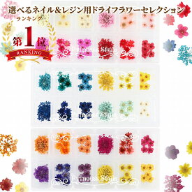ネイル レジン パーツ ドライフラワー 選べる セレクション 【 花材 封入パーツ 封入 押し花 素材 材料 ジェル ネイルアート アクセサリー 小花 小さい花 レジン材料 】