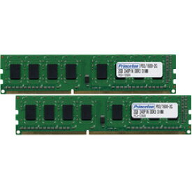 （在庫限り） プリンストン 増設メモリ 2GB×2枚組 DDR3 PC3-10600 CL9 240pin DIMM PDD3/1333-2GX2 デスクトップPC向け DOSV/Win対応 新生活