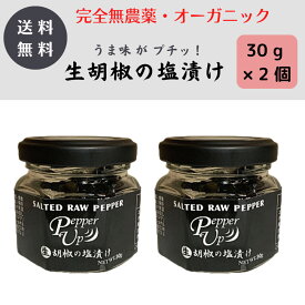 PepperUp 生胡椒の塩漬け 60g (30g×2) カンボジア産 カンポットペッパー オーガニック こしょう ブラックペッパー 粒 生こしょう 生胡椒 塩漬け ペッパーアップ カンポット ペッパー raw pepper fresh salted up