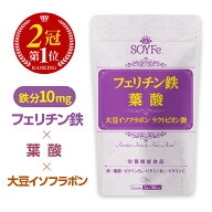 【楽天1位】 鉄分 サプリ フェリチン鉄 葉酸 大豆イソフラボン サプリメント 鉄分補給 不足 マルチビタミ…