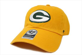 47 Brand フォーティーセブンブランド クリーンアップ キャップ グリーンベイ パッカーズ 47 CLEAN UP NFL GREEN BAY PACKERS (グリーン/イエロー/グレー/ホワイト/カーキ/チャコール/カモ/カモフラージュ/迷彩/スーパーボール/メンズ/レディース/ユニセックス/ゴルフ）