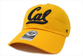 47 Brand フォーティーセブンブランド カレッジ キャップ 47 CLEAN UP NCAA クリーンアップ CAL カリフォルニア大学バークレー校 University of California, Berkeley Golden Bears (ゴールデン ベアーズ/ネイビー/グレー/ホワイト/イエロー/迷彩/ゴルフ/大学/チャコール）