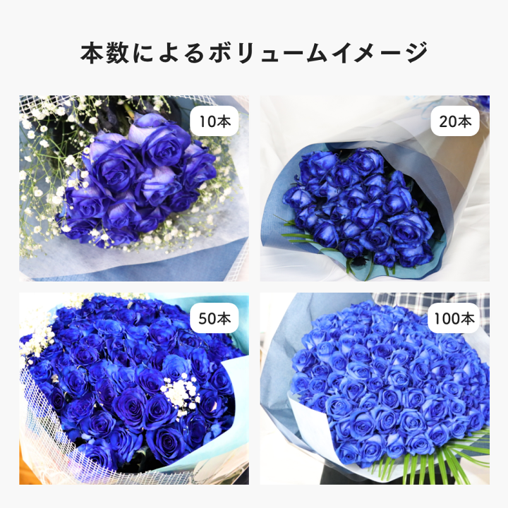 楽天市場】【様々な贈り物におすすめ】 ブルーローズ PURIZA 送料無料