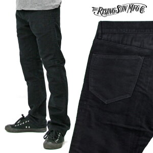 RISING SUN ���C�W���O�T�� Bloke Jean Black Moleskin ���[���X�L�� �p���c rsmd020-blk