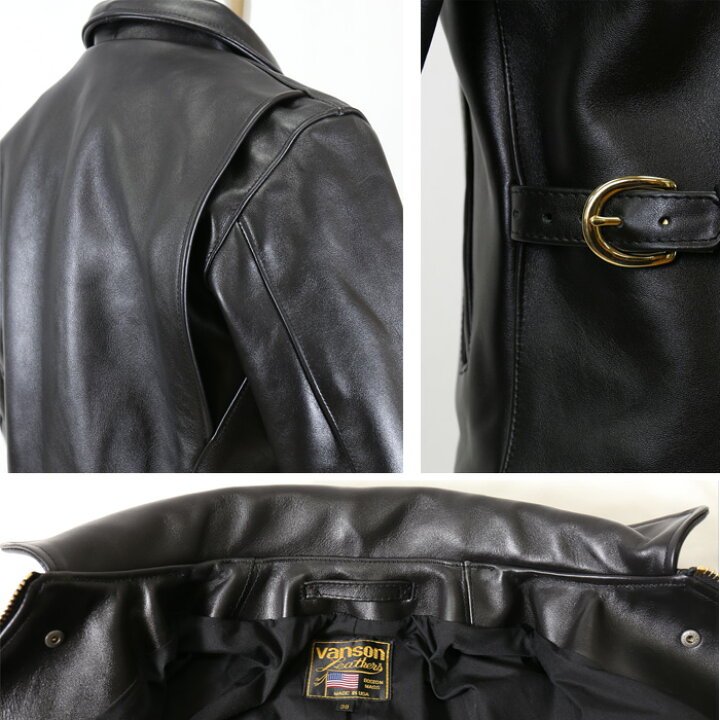 楽天市場】VANSON バンソン レザージャケット シングルライダース 革 