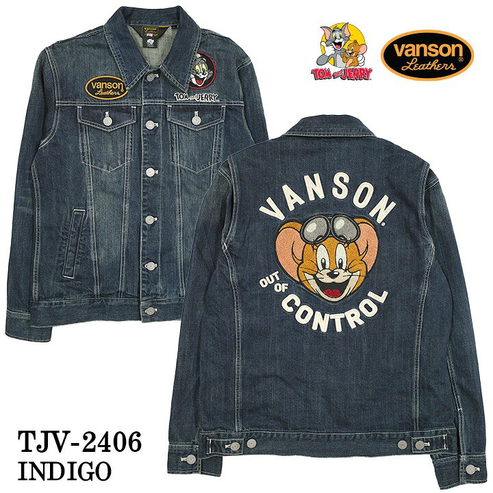 楽天市場】VANSON×TOM&JERRY バンソン トムとジェリー コラボ デニム G 