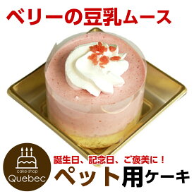 ペットケーキ コミフ ベリーの豆乳ムース 誕生日ケーキ バースデーケーキ ペット用ケーキ ワンちゃん用 犬用