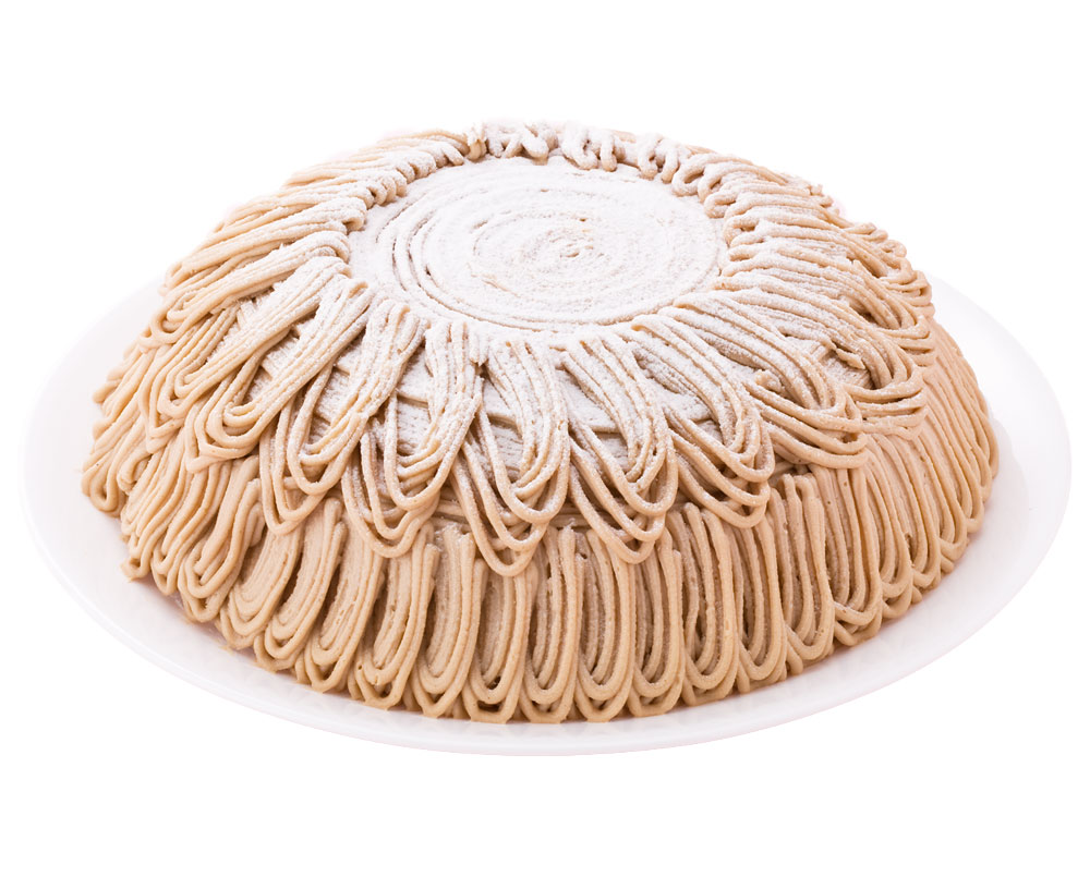 マロンクリームをたっぷりとのせた人気のケーキ ふわふわのスポンジにマロンクリームの相性は絶品です マローネズコット ドーム型 マロンケーキ 7号  バースデーケーキ 21.0cm 約820g 約6～12人分 誕生日ケーキ 12カットタイプ ついに入荷