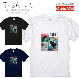 Tシャツ メンズ 半袖 プリント Uネック クルーネック 丸首 綿 半袖 カットソー おしゃれ アメカジ ストリート カジュアル レディース ユニセックス 大きいサイズ対応 GrandSwell グランドスウェル SURF サーフガール ライディング サーフィン ロゴ