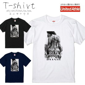 Tシャツ メンズ 半袖 プリント Uネック クルーネック 丸首 綿 半袖 カットソー おしゃれ アメカジ ストリート カジュアル レディース ユニセックス 大きいサイズ対応 Bad Bitch バッドビッチ TATOO タトゥー SEXY セクシーガール 大人 カッコいい