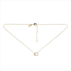 【スペシャル】[コーチ] ペンダント ネックレス COACH Plated Brass Pave Signature Necklace 91433 GLD