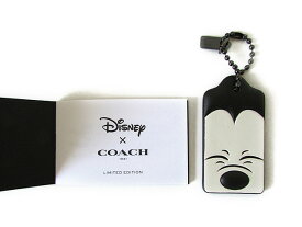 【スペシャル】Coach コーチ Disney ディズニー ミッキー ハングタグ 54090 ブラック/ホワイト【新品】COACH x DISNEY MICKEY HANGTAG SQUINTING (Style 54090 DKA1G) DK/Black White