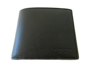 yXyVzCoach R[` 2܂ z RpNg ID X|[c J@[t 74991 ubNyVizCOACH Compact ID Sport Calf (Style F74991 BLK) Black