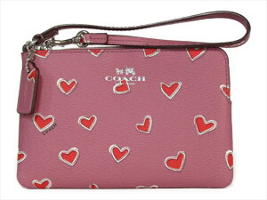 �y�X�y�V�����z�R�[�` ���X�g���b�g �n�[�g �v�����g COACH Heart Print Corner Zip F65571 SV/PK SV/Pink [���s�A���i]