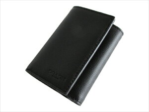 [R[`] 3܂ z gCtH[h X|[c J@[t COACH Trifold Wallet Sportcalf F23845 BLK Black