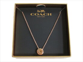 【スペシャル】[コーチ] ペンダント ネックレス COACH Open Circle Stone Necklace F54514 RGD rosegold