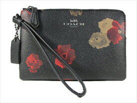 【スペシャル】[コーチ] リストレット ハーフトーン フローラル COACH Halftone Floral Corner Zip F55824 QB/M2 QB/Black Multi