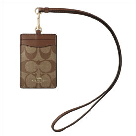 【スペシャル】[コーチ] IDケース シグネチャー ランヤード COACH Signature PVC Lanyard ID F63274 IME74 IM/Khaki/Saddle2