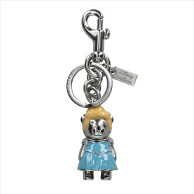【スペシャル】[コーチ] キーホルダー ベアー チャーム キーフォブ COACH Disney Cinderella Bear Bag Charm Key Fob C0266 SVBLM