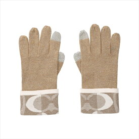 [在庫処分] コーチ 手袋 グローブ Coach Tonal Dream C Knit Touch Glove F83721 KH/SV Khaki/Silver