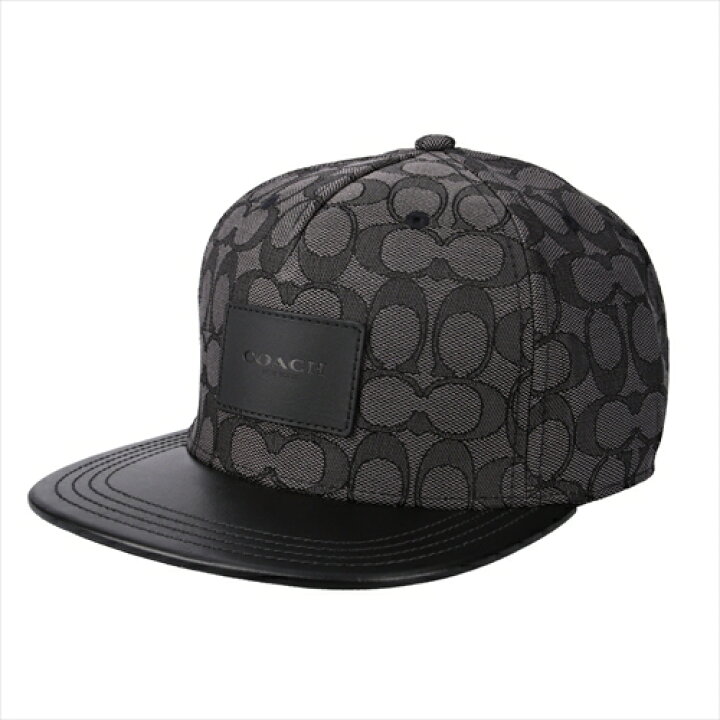 楽天市場】[コーチ] 帽子 キャップ COACH Signature Flat Brim Cap Hat 