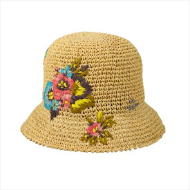 【スペシャル】[コーチ] ハット ハワイ COACH Hawaiian Floral Crochet Bucket Hat CK691 M/L VXS Natural/Coral